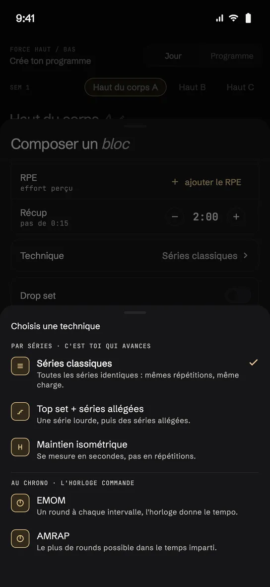 Les techniques