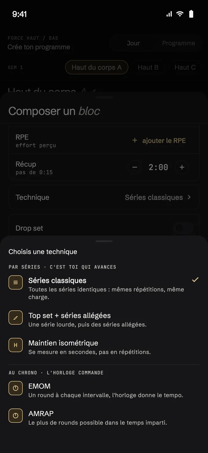 Les techniques