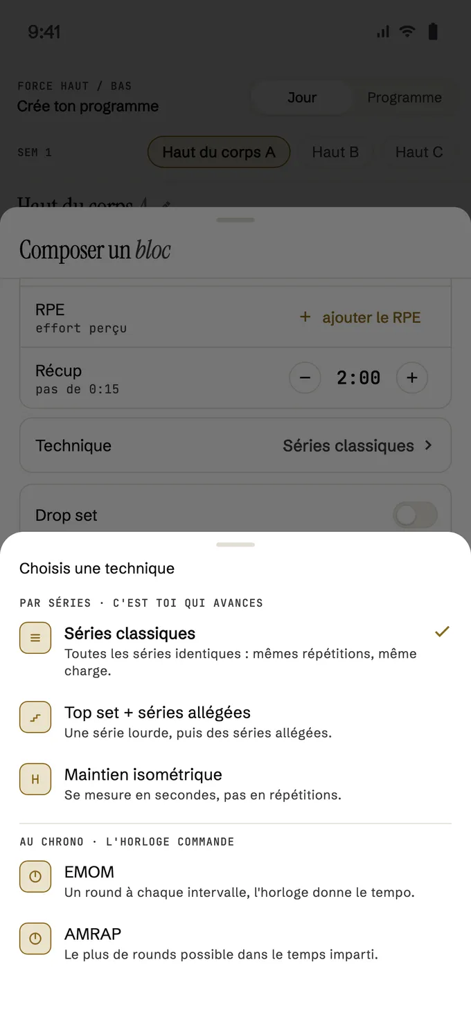 Les techniques